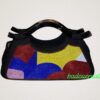 Sac noir poignée en corne de bœuf