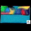 Clutch artisanal bleu turquoise