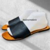 Sandale noire artisanale